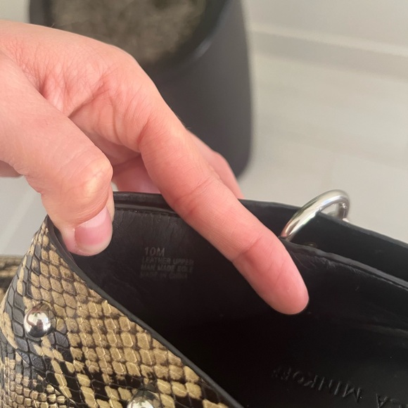 FINAL SALE-Rebecca Minkoff- Sallest Too block heel Mules  size 10 - Picture 6 of 8